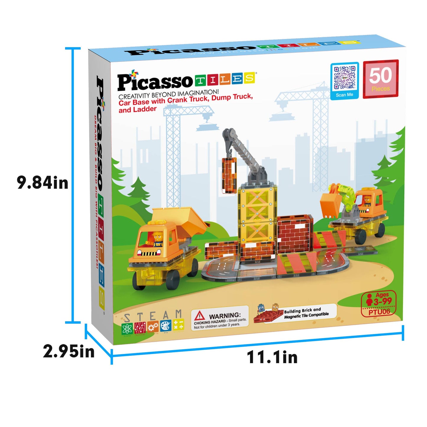 Magnet Tile Construction 5-in-1 Building W/ Accessories