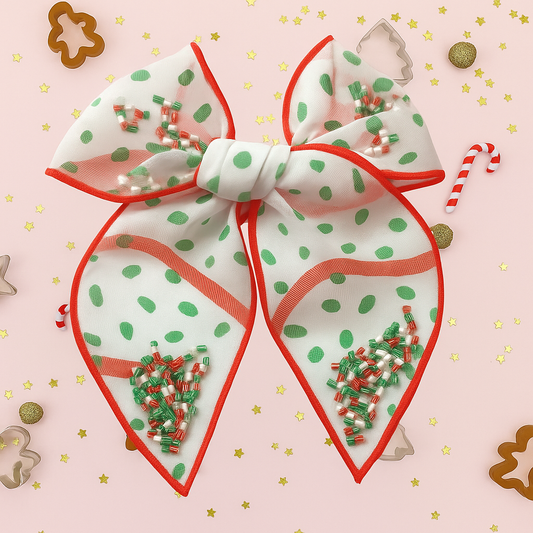 Mesh Shaker Bow - Holiday Treat