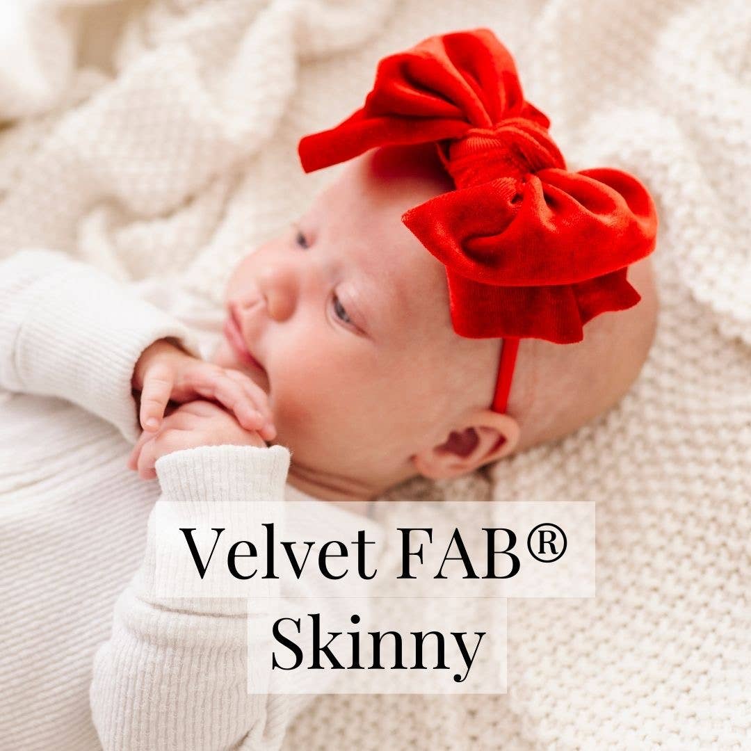Velvet FAB® Skinny | headband w/ velvet bow