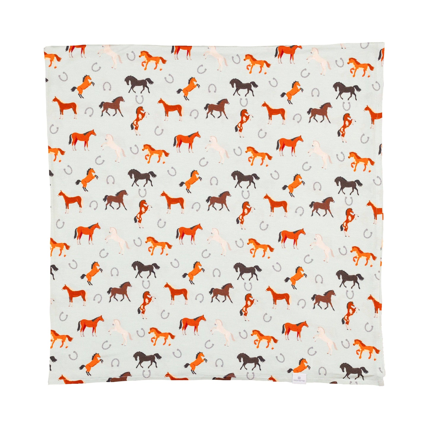 Western Horses Swaddle Blanket