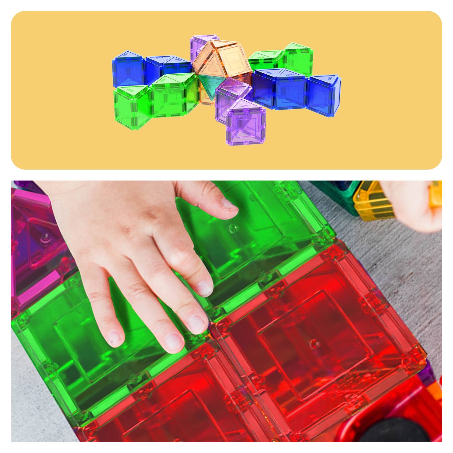 PicassoTiles (101pc) (Magnetic Tile Building) Set