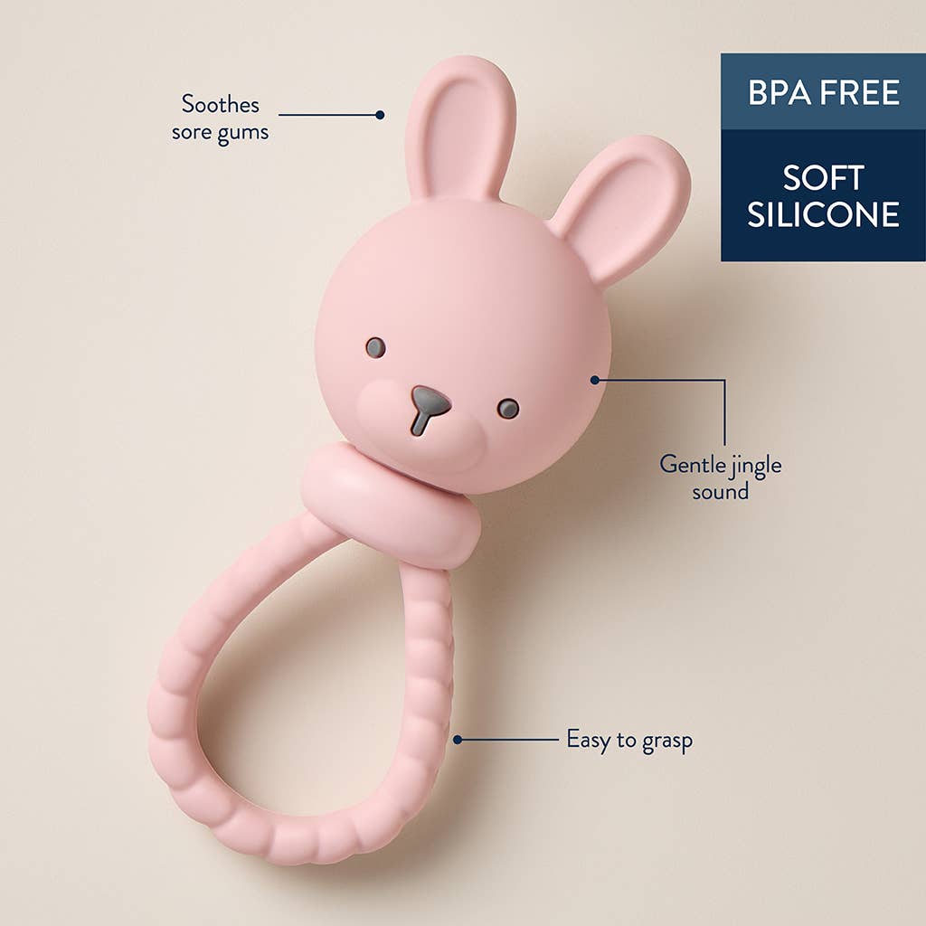 Pink Bunny Sweetie Rattle™