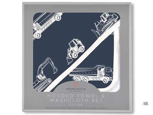 Things That Go - Hooded Towel + Washcloth Set