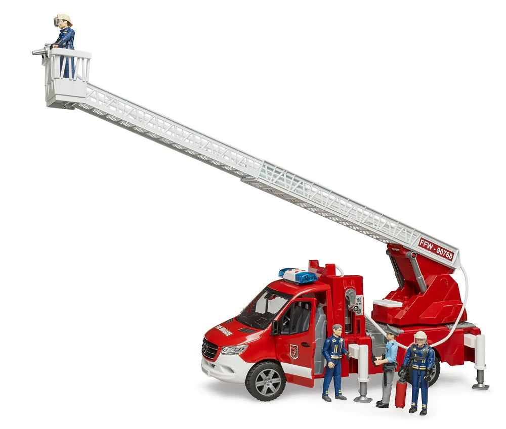Bruder MB Sprinter Fire Engine w/ Ladder, Water Pump and Light & Sound