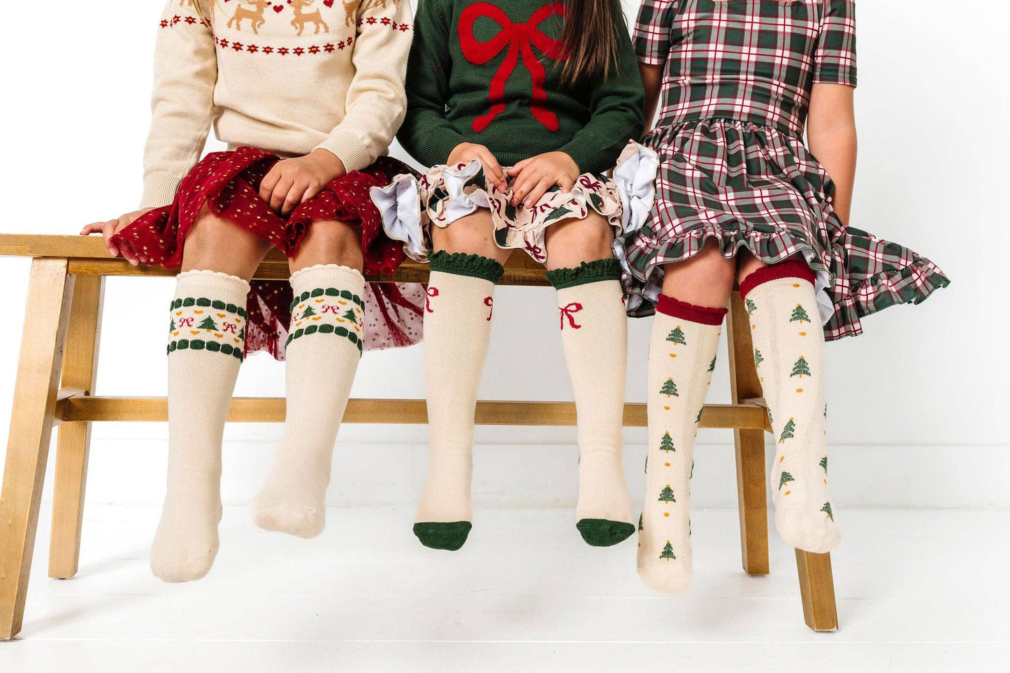 Tree Farm | Scalloped Knee Socks