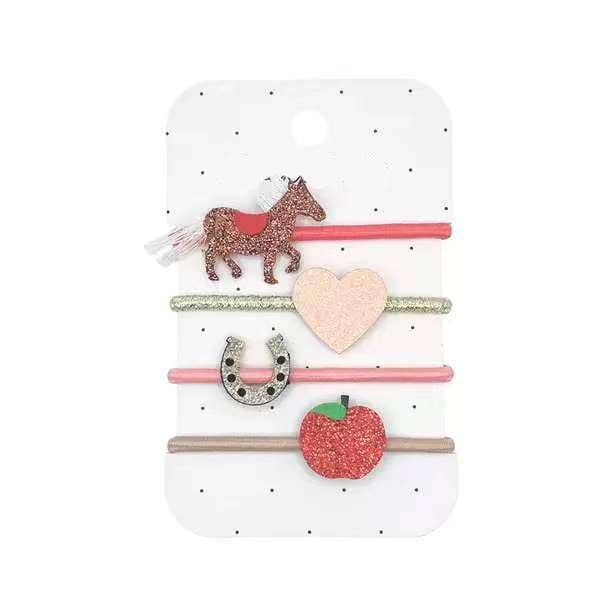 Horses and Hearts Ponytail Holders