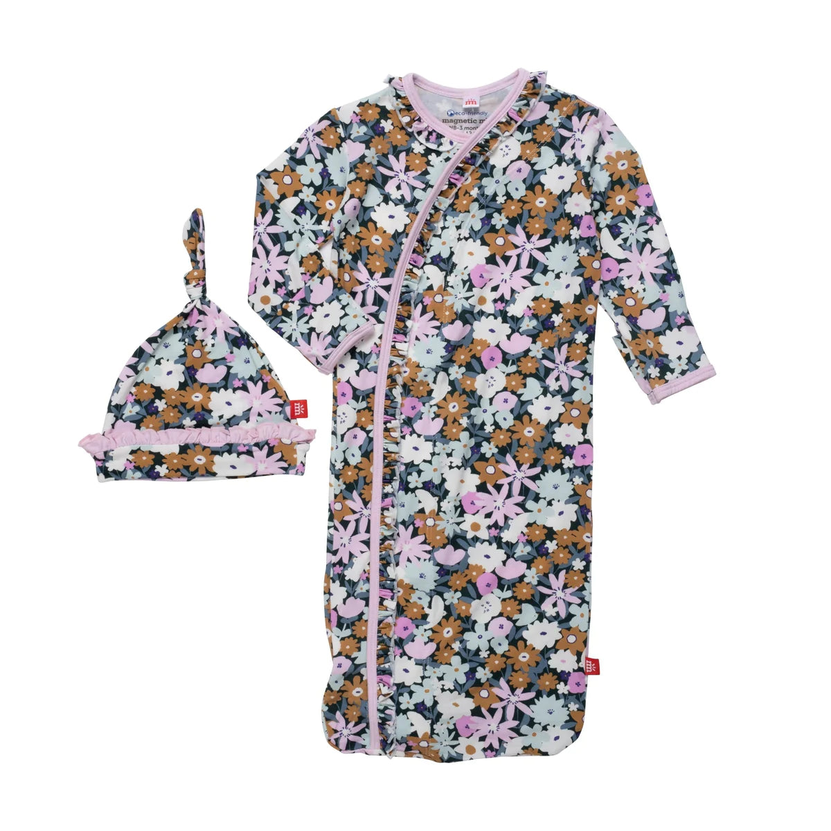 Finchley Modal Magnetic Cozy Sleeper Gown + Hat Set