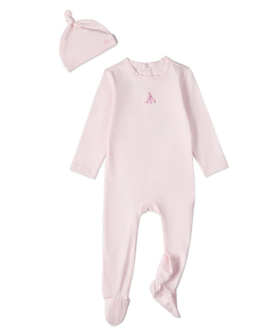 Girl and Her Waddling Ducks 2pc Footie Set