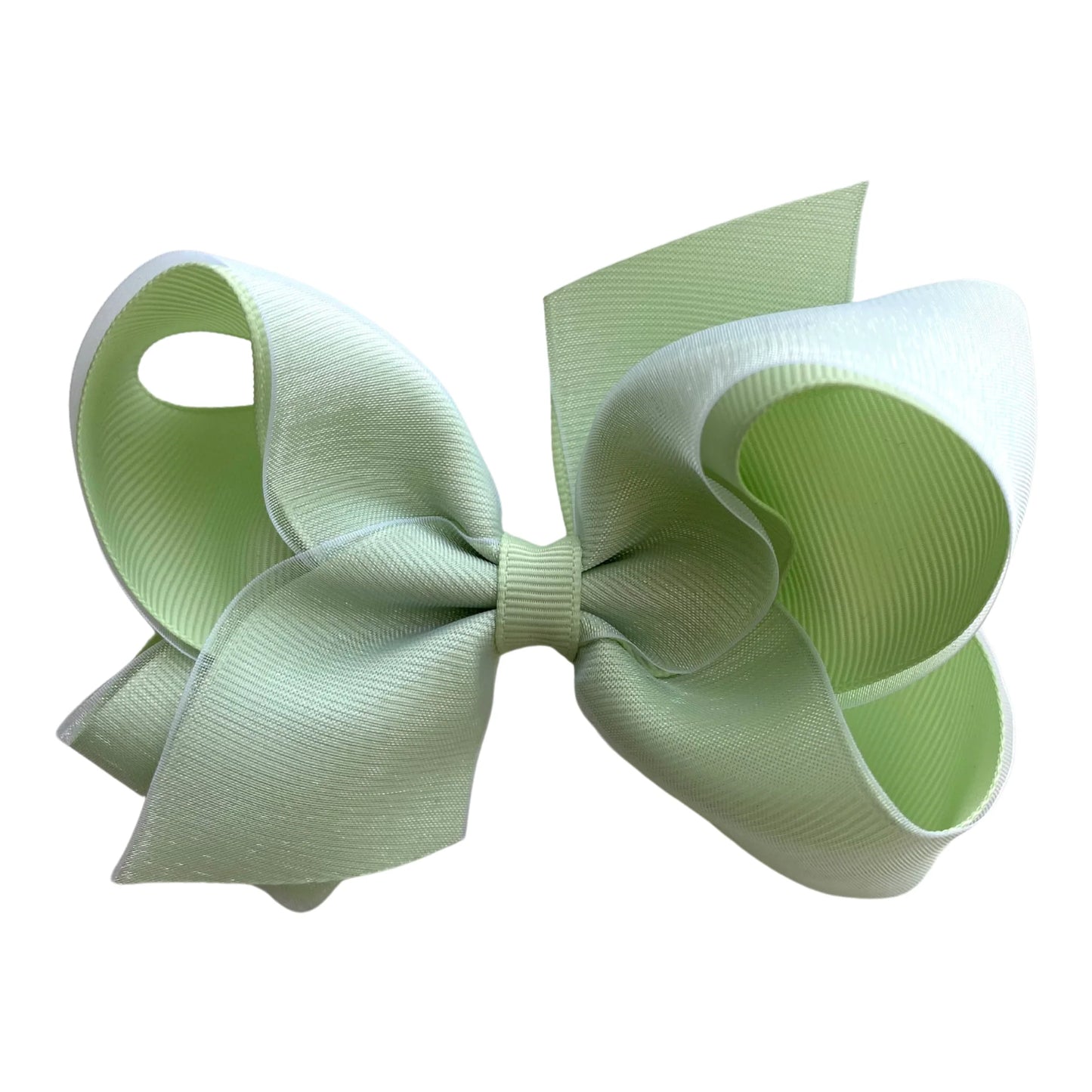Organza & Grosgrain Overlay Bow