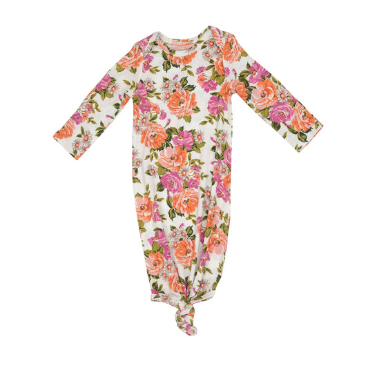Wild Rose Floral Knotted Gown