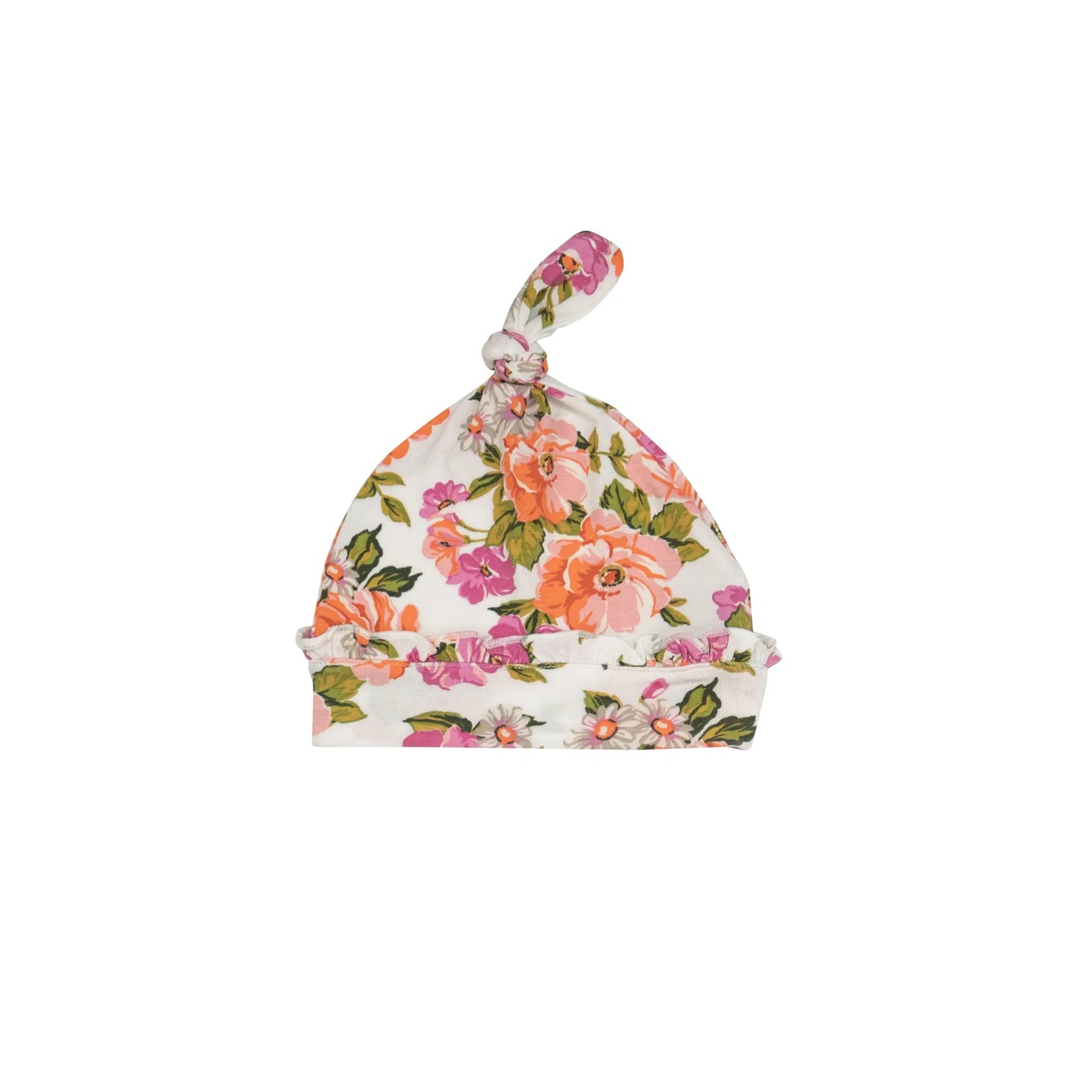 Wild Rose Ruffle Knotted Hat