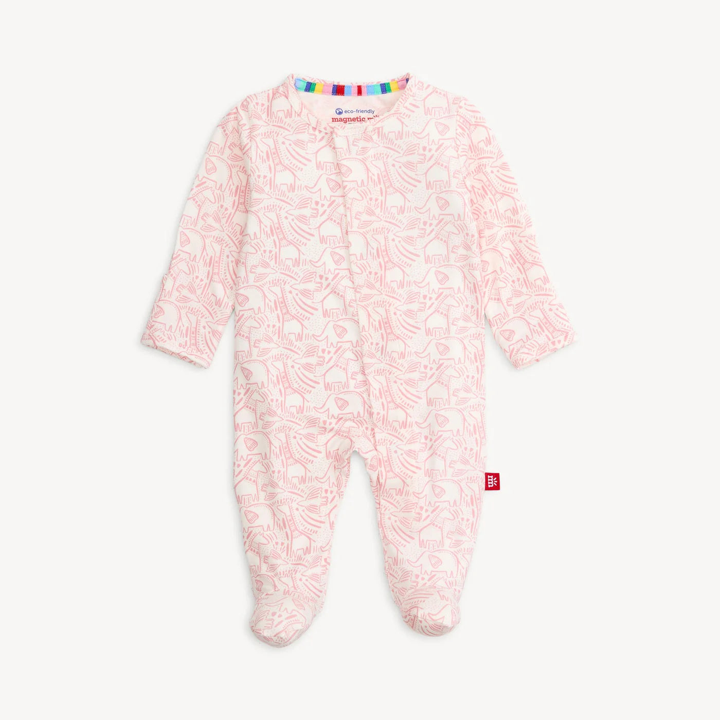 Pink Heards of a Feather Magnetic Footie
