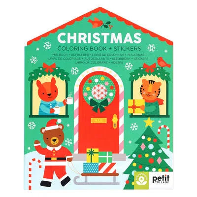 Christmas Coloring Book & Stickers