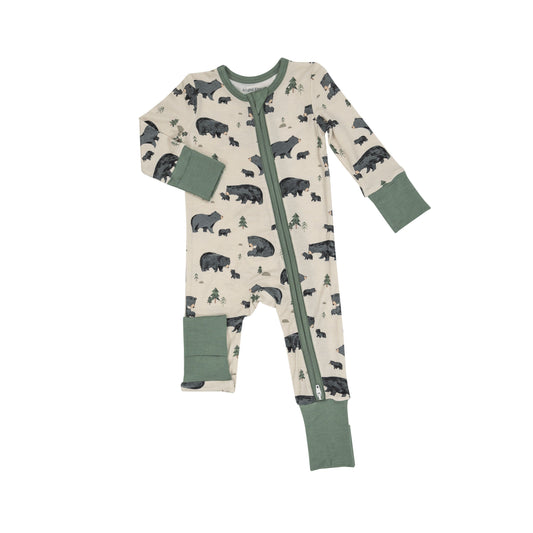 Black Bear 2-way Zipper Romper