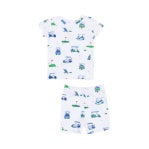Vintage Golf Carts Blue Loungewear Shorts Set