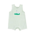 Golf Applique Sleeveless Shortie Romper
