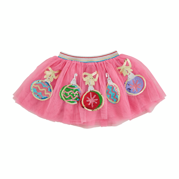 Mud Pie Sequin & Tulle Christmas Skirt