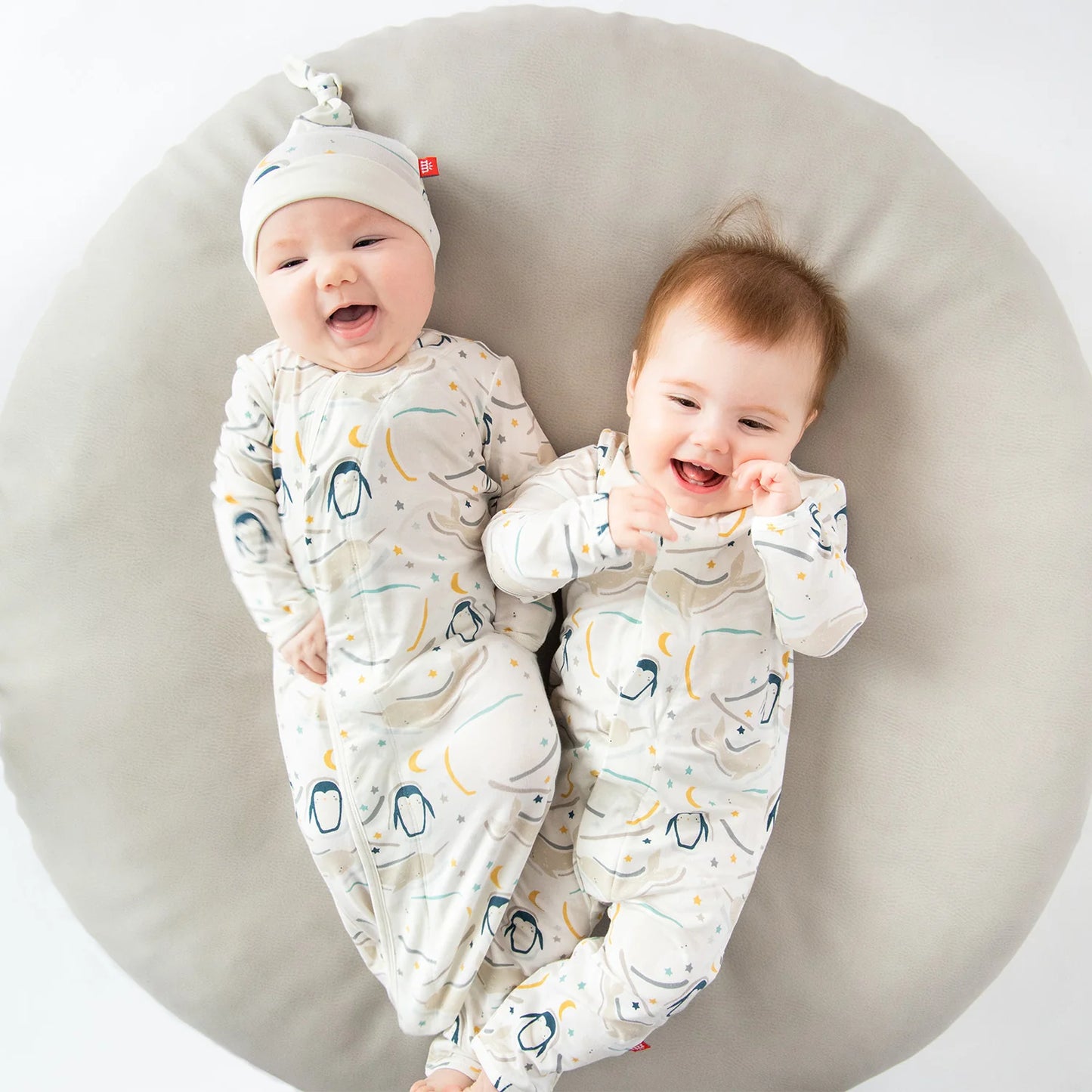 Wish You Whale Modal Magnetic Cozy Sleeper Gown + Hat Set