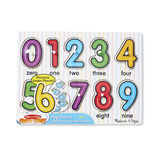 See-Inside Numbers Peg Puzzle