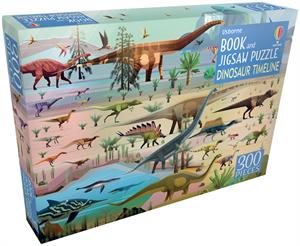 Book & Jigsaw Puzzle - Dinosaur Timeline (300pc) by Usborne