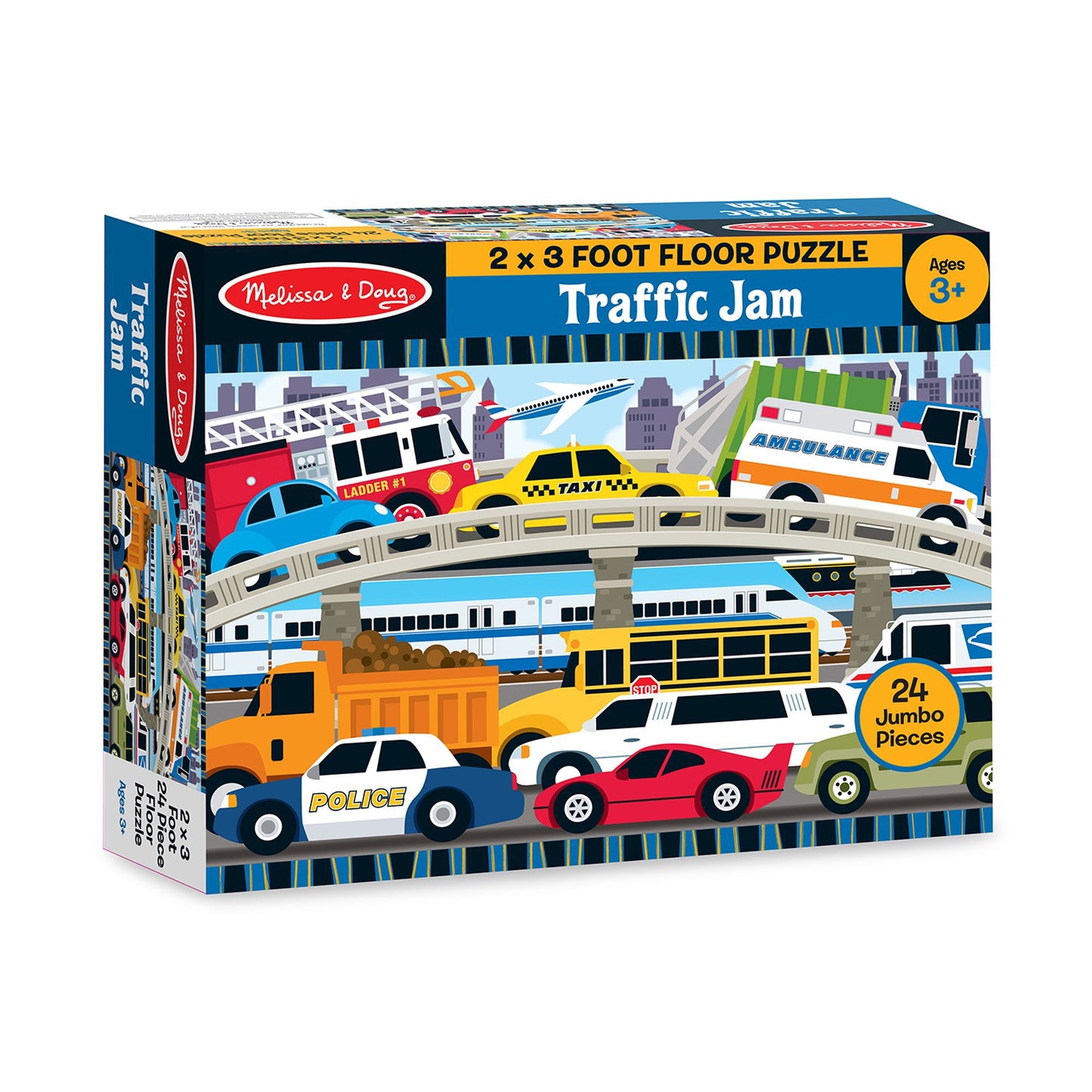 Traffic Jam Floor Puzzle - 24 Pieces