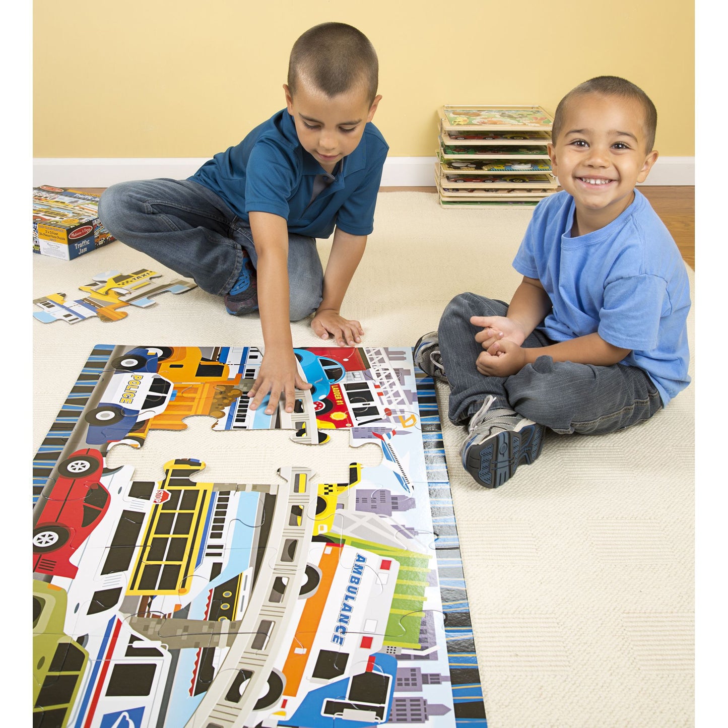 Traffic Jam Floor Puzzle - 24 Pieces