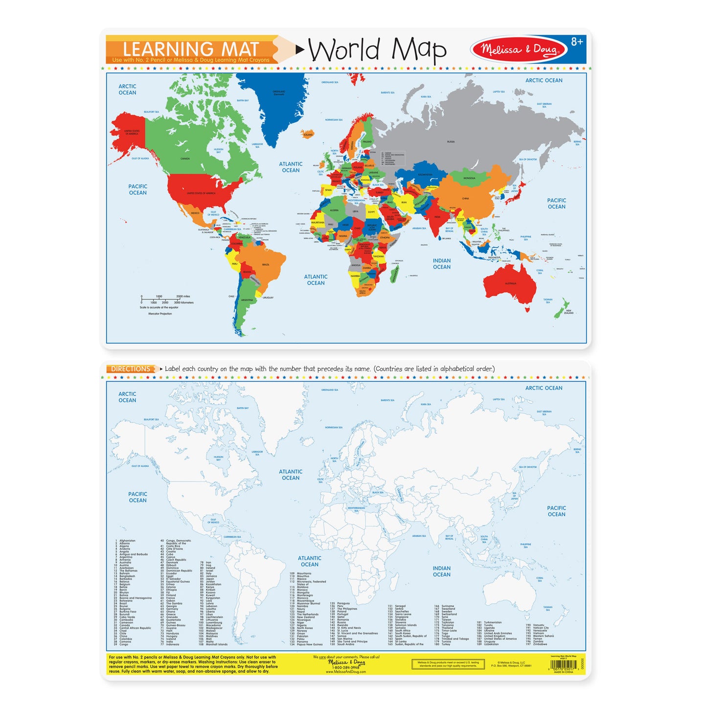 Countries of the World Learning Mat - Melissa & Doug