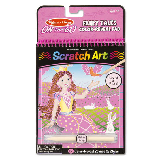 On the Go Scratch Art: Color-Reveal Pad - Fairy Tales