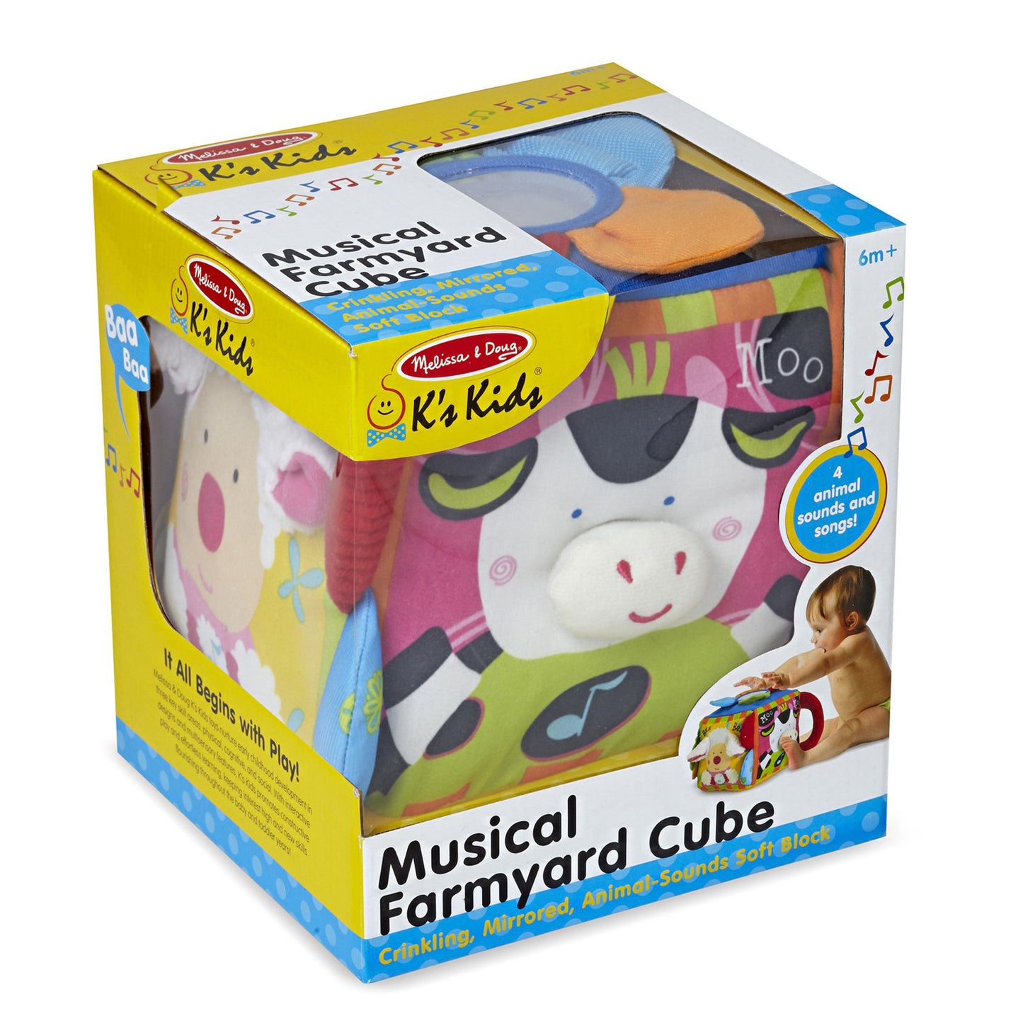 Musical Farmyard Cube Learning Toy