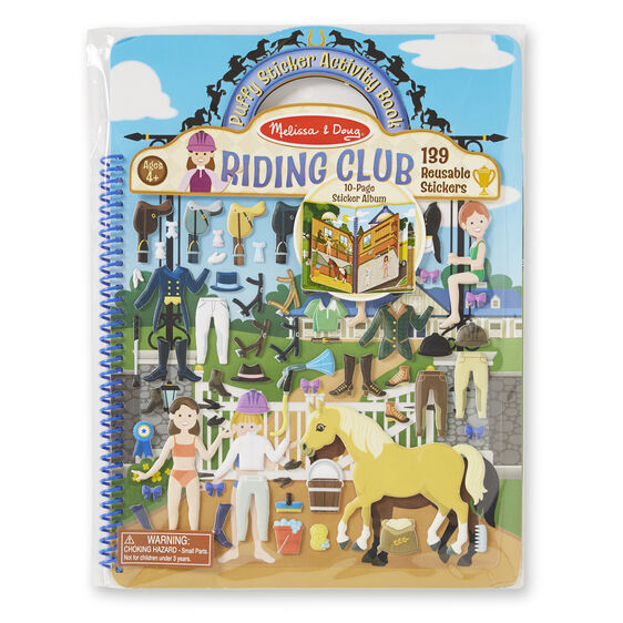Puffy Stickers Activity Book - Riding Club