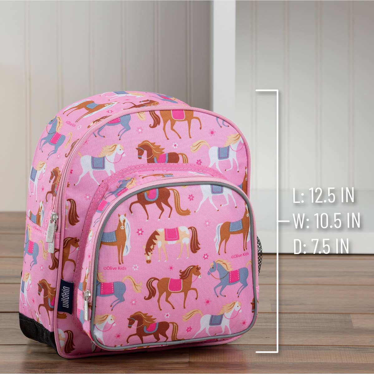 Wildkin 12 inch Backpack - Pink Horses