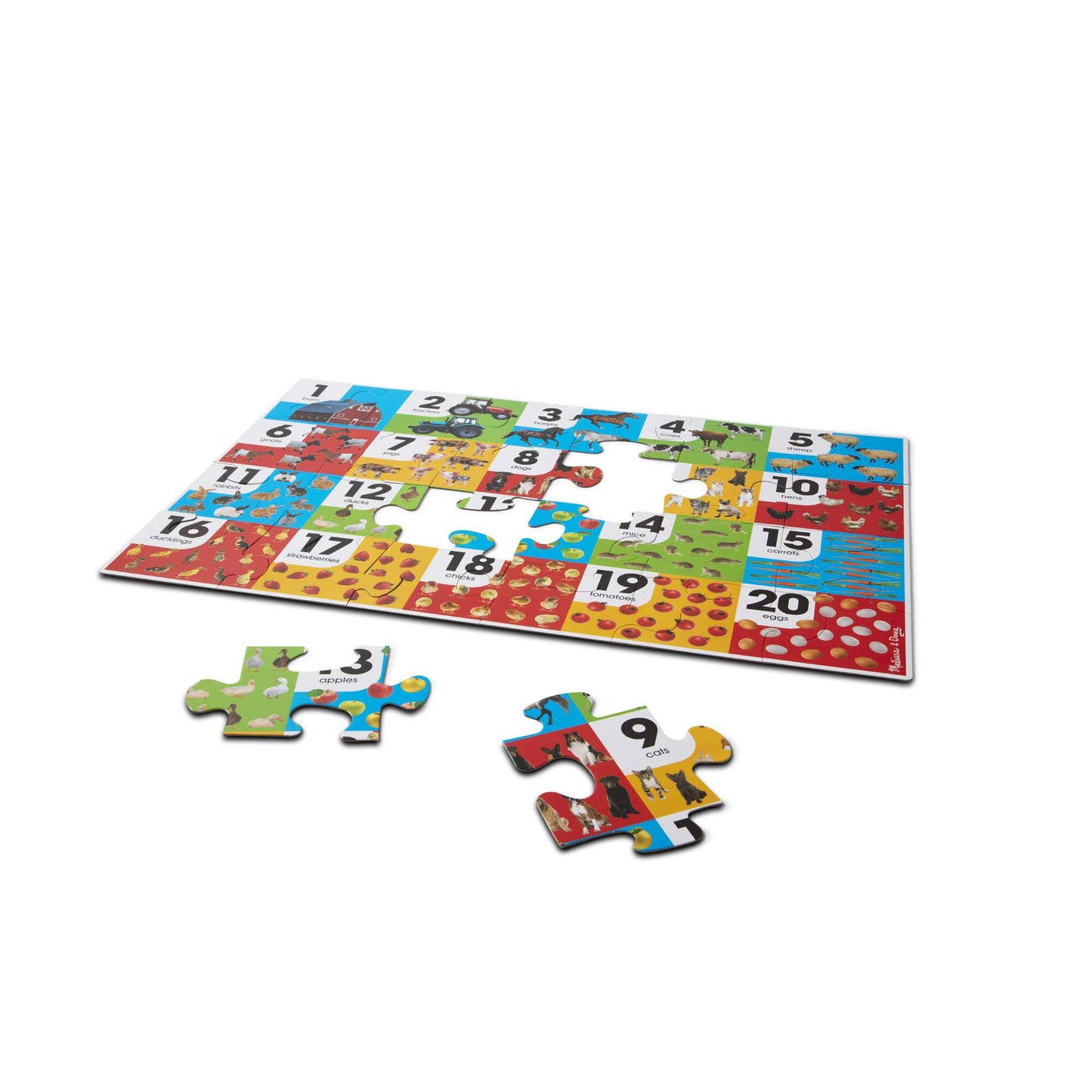 Farm Number Floor Puzzle