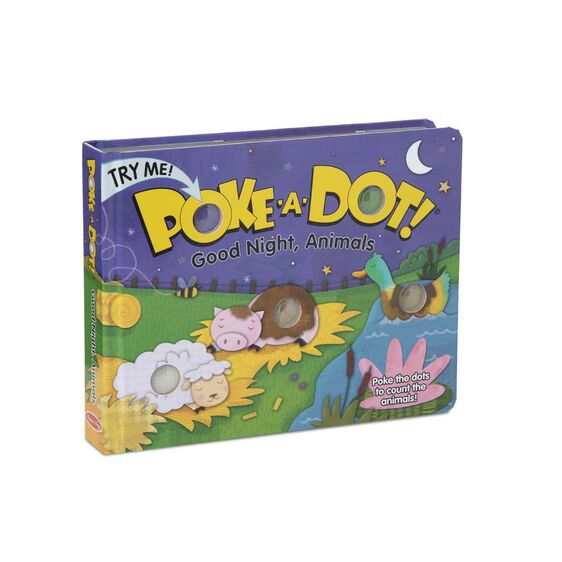 Poke-A-Dot: Goodnight, Animals Book