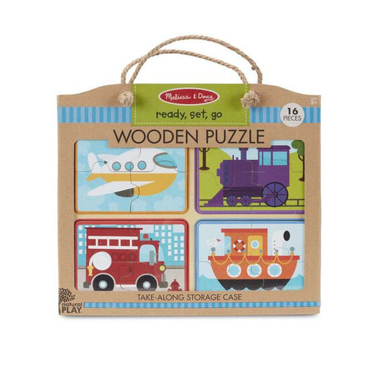 Ready, Set, Go Natural Play Wooden Puzzle