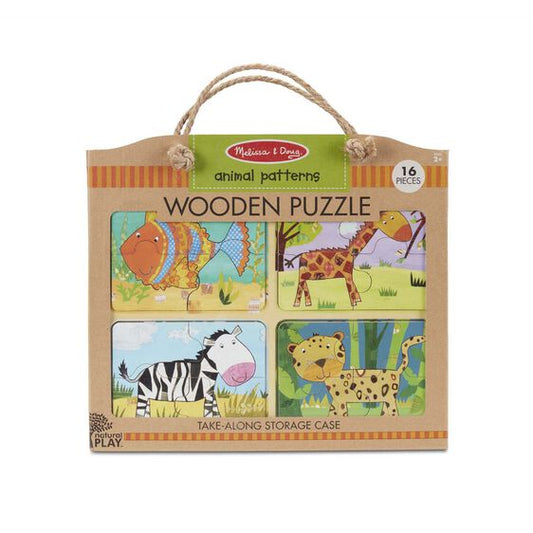 Animal Patterns Natural Play Wooden Puzzle