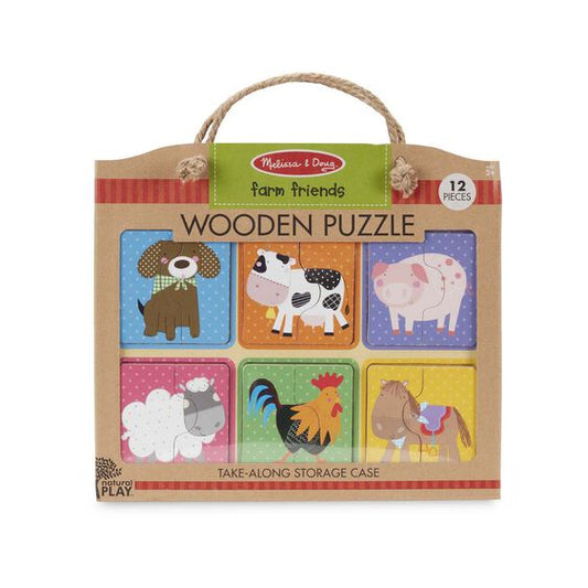 Farm Friends Natural Play Wooden Puzzle