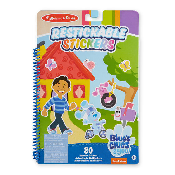 Blue's Clues & You! Restickable Sticker Pad - Places Blue Loves