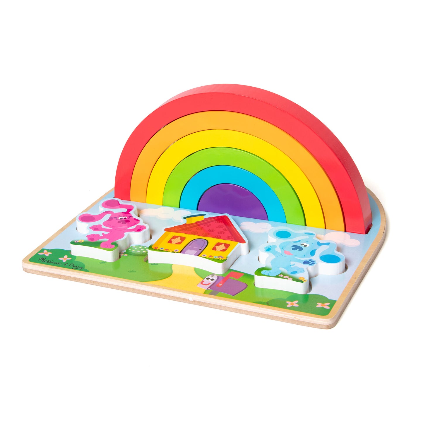 Wooden Rainbow Stacker Puzzle Blue's Clues & You!