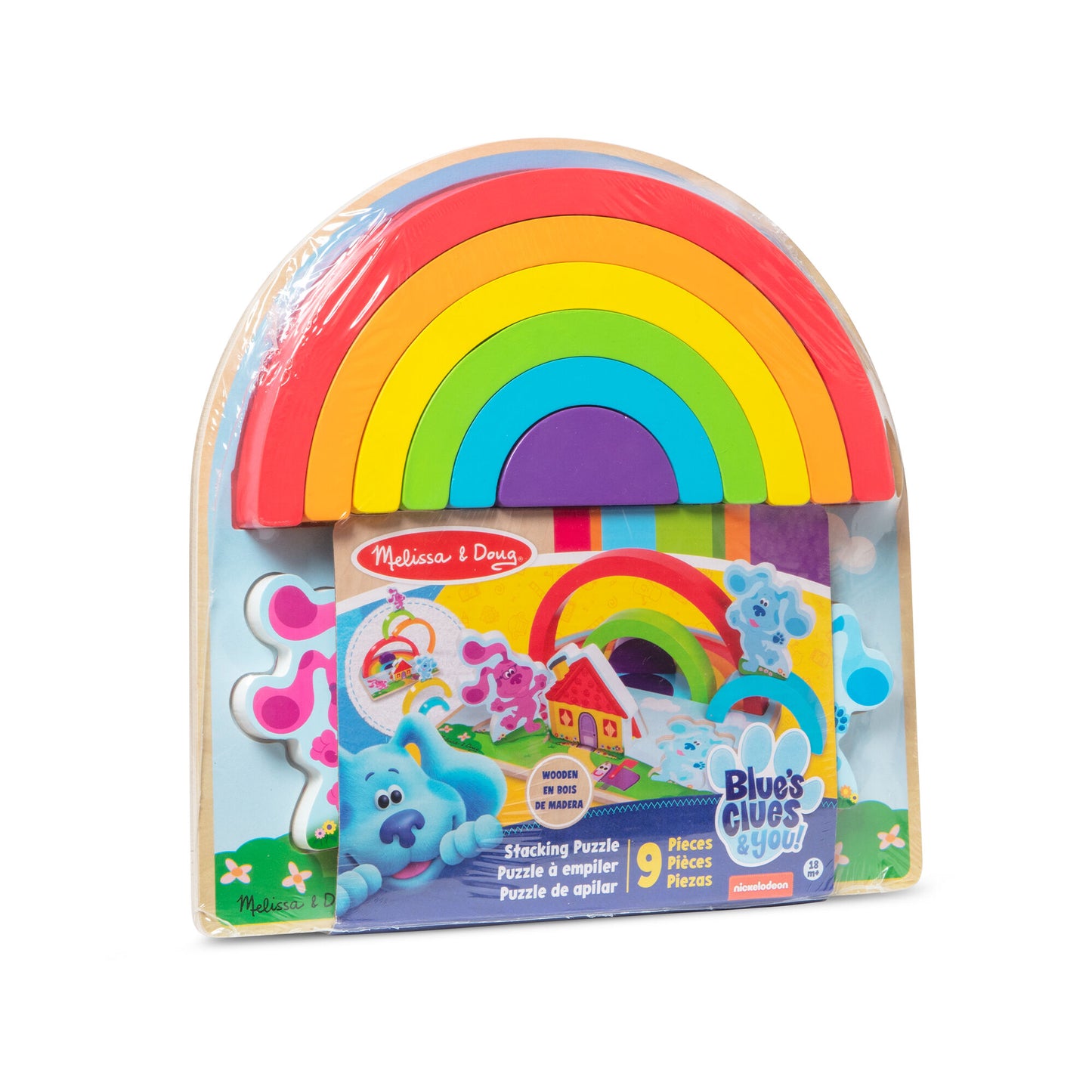 Wooden Rainbow Stacker Puzzle Blue's Clues & You!