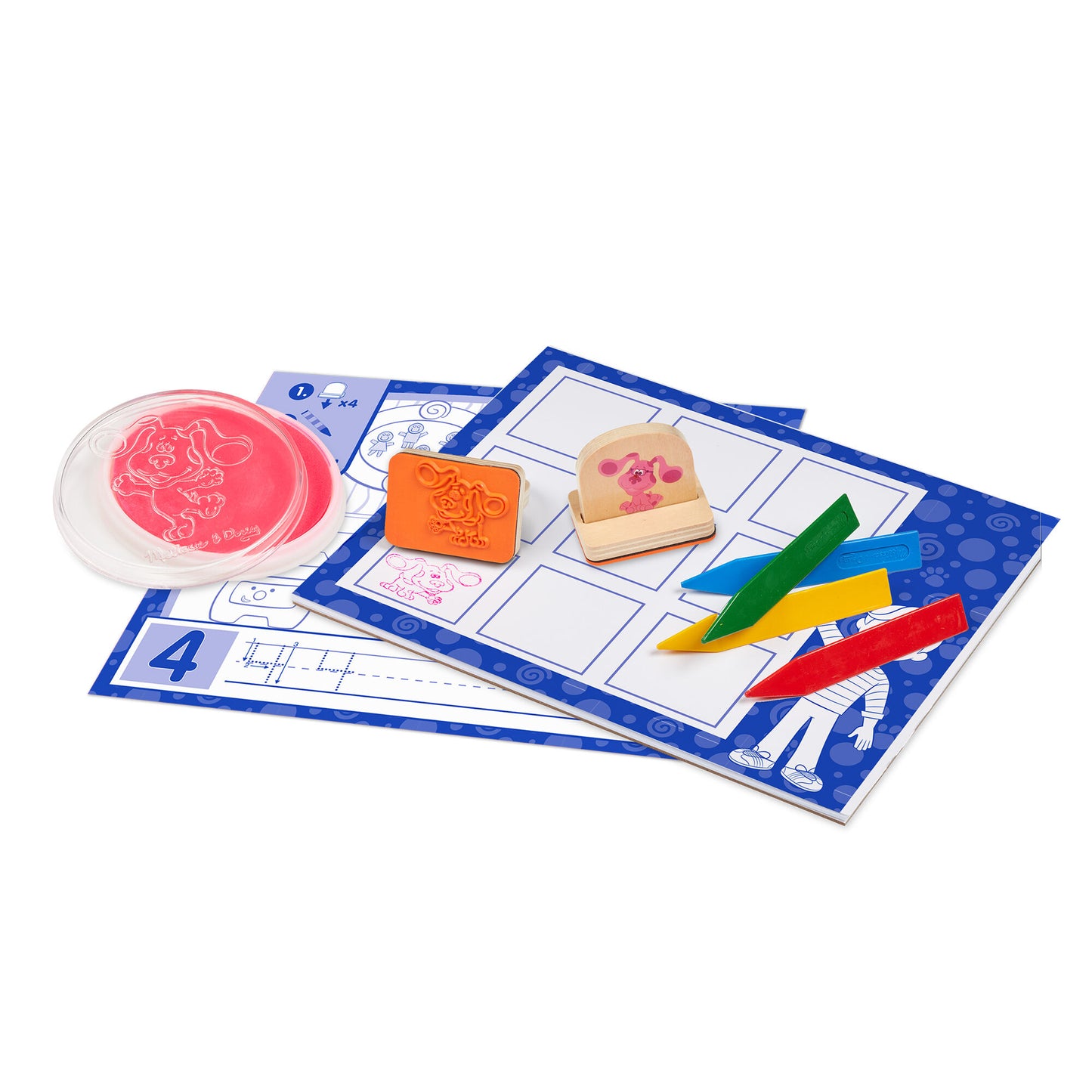 Blue's Clues & You! Wooden Handle Stamps Activity Set