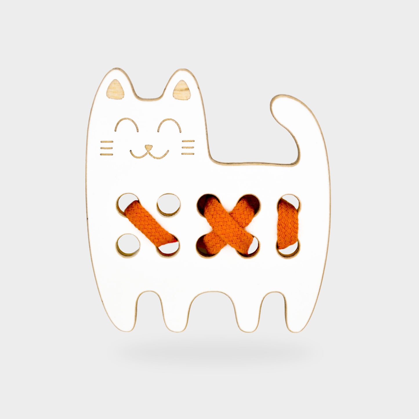 The Kitten Wooden Lacing Toy