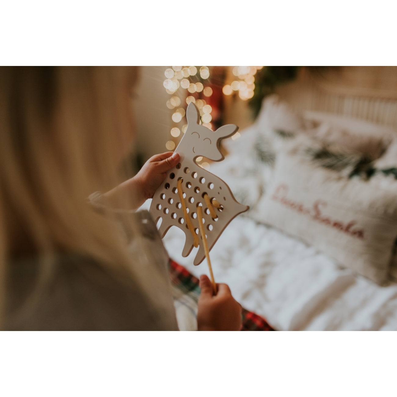 Emily the Little Deer Wooden Lacing Toy