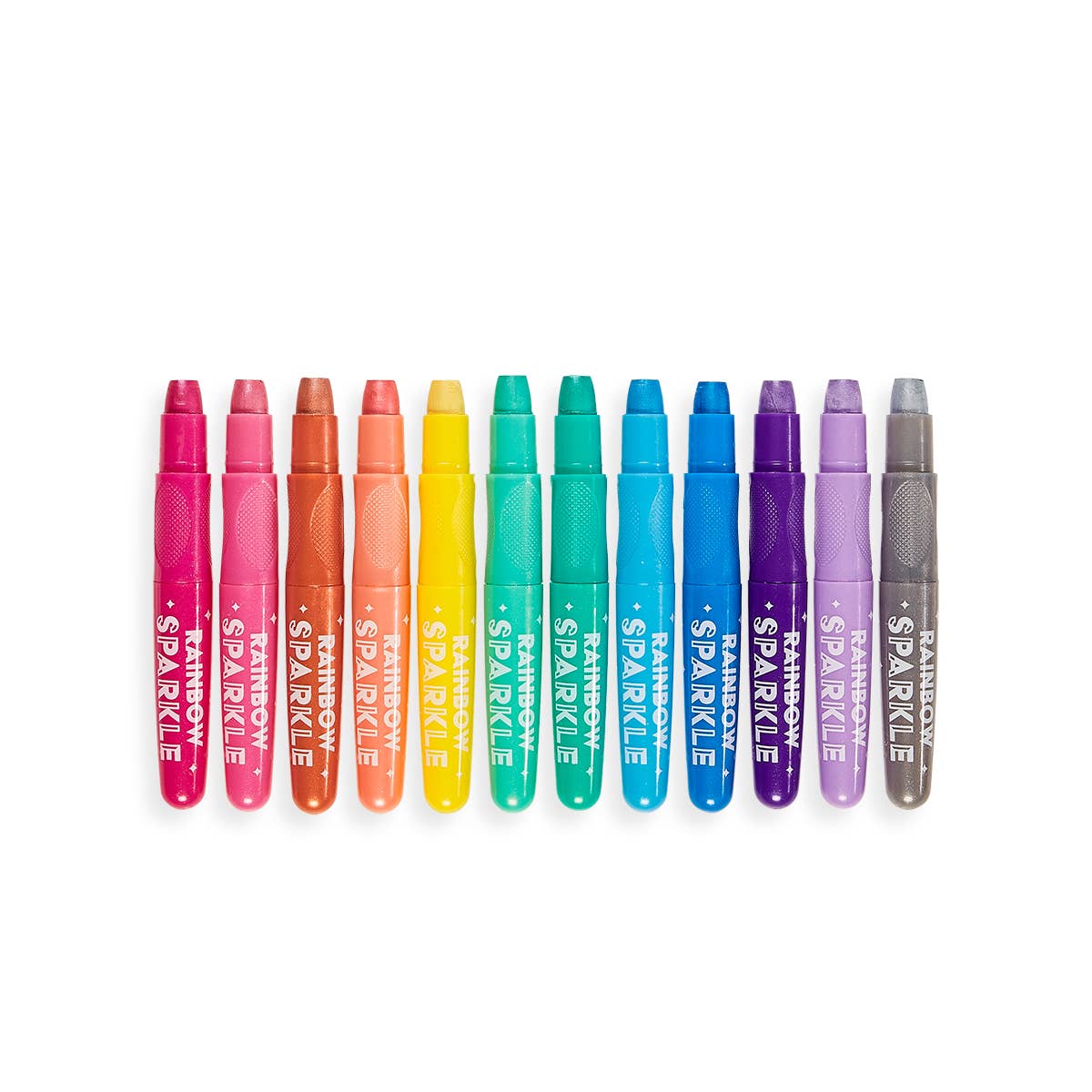 Rainbow Sparkle Metallic Gel Crayons - Set of 12