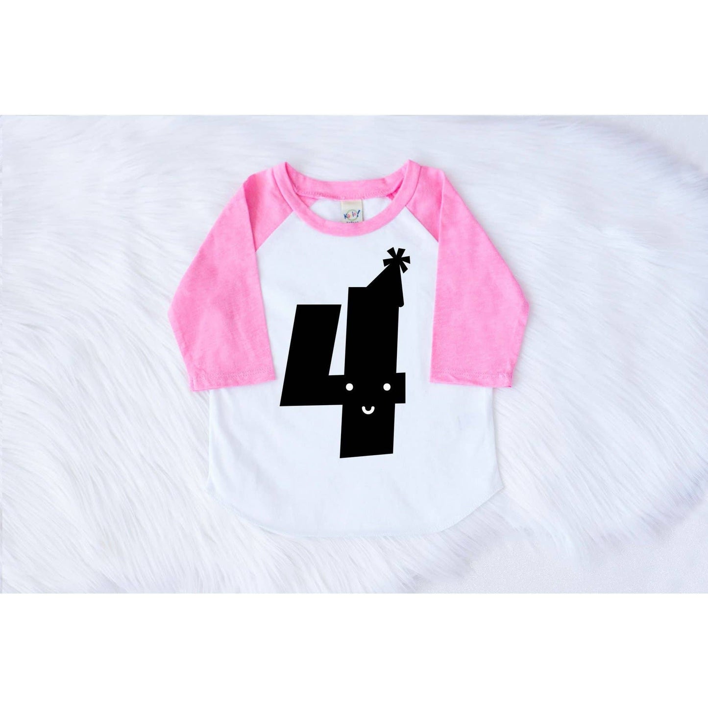 Mr. Four Birthday Shirt - Pink