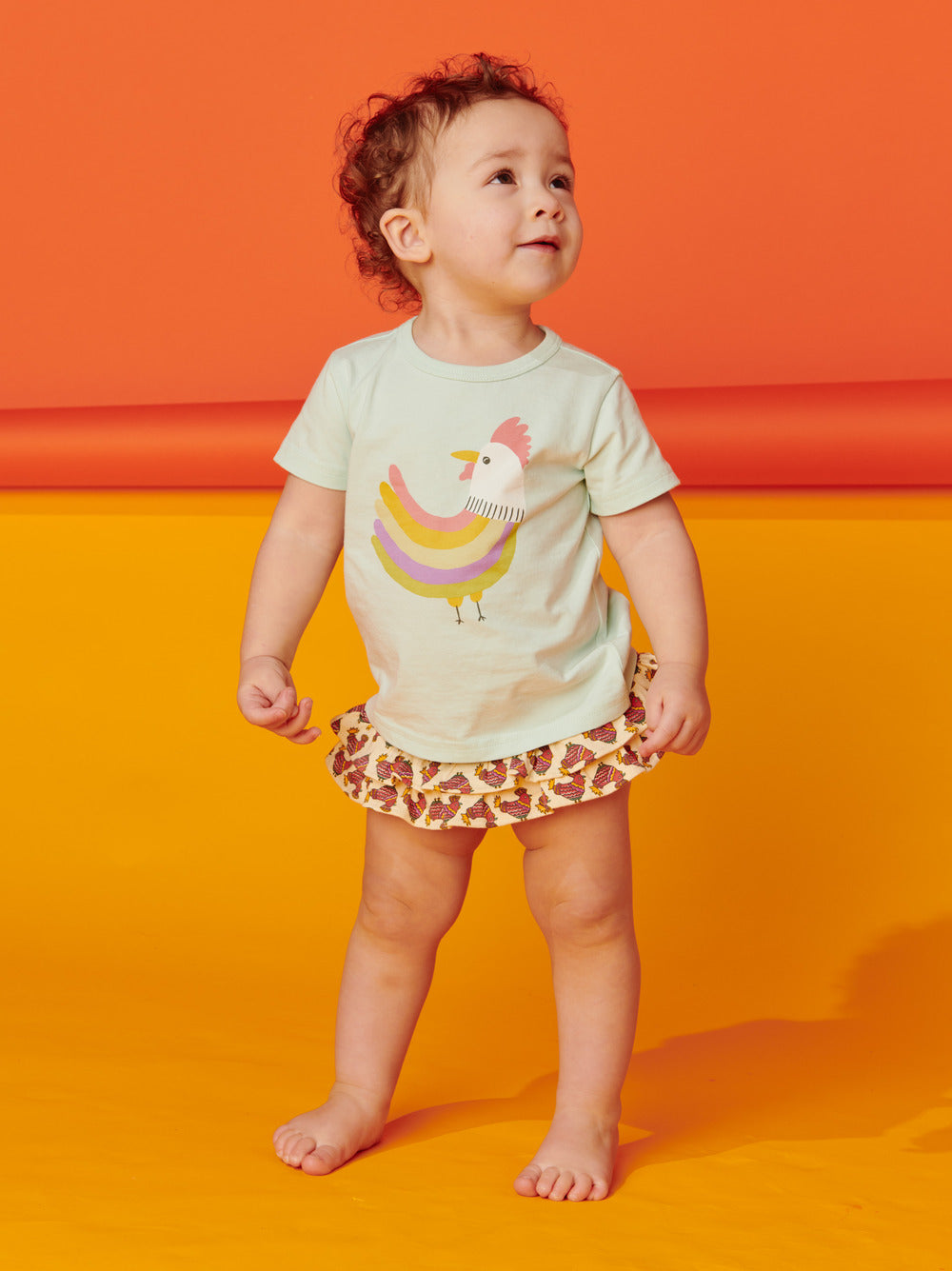 Chicken Dance Tiered Ruffle Baby Bloomers