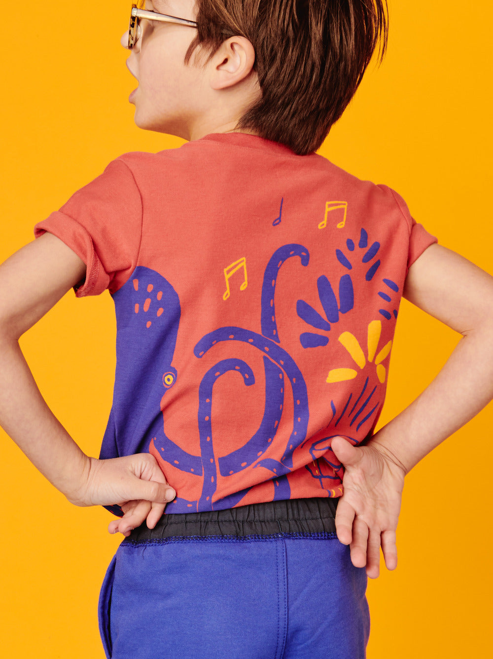 Cosmic Blue Tie Waist Beach Shorts