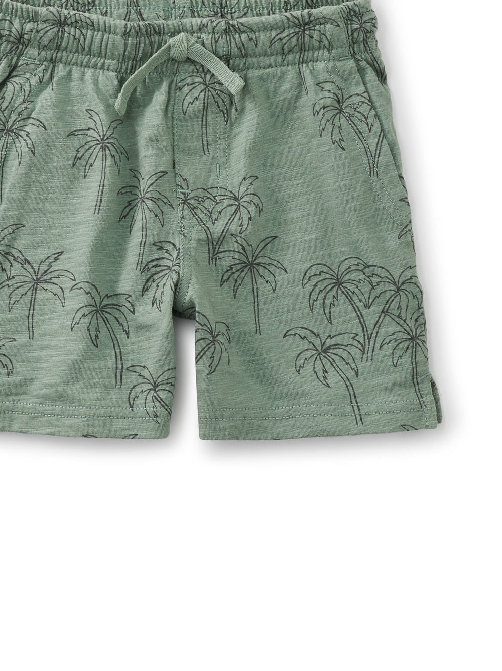Tonal Palm Trees Knit Shortie