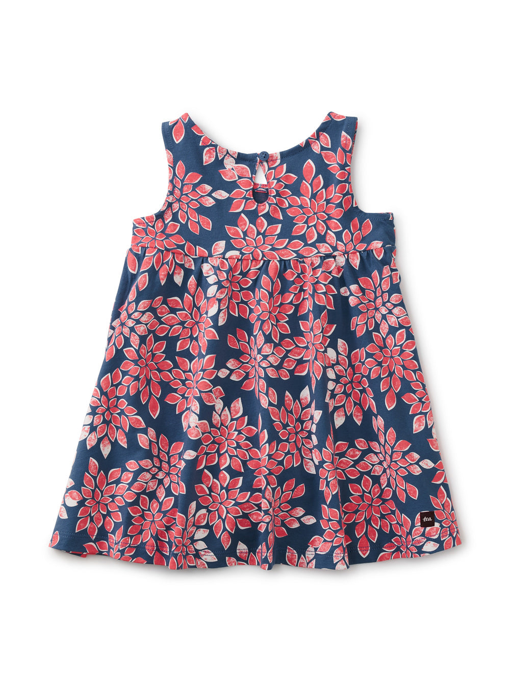 Block Print Leaf Twirl Tank Baby Dress