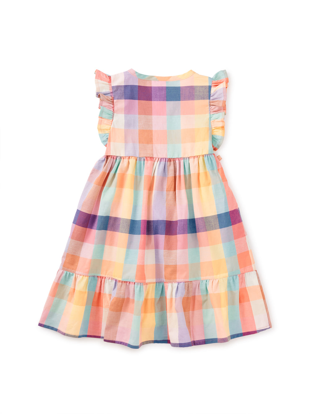 Feliz Familia Plaid Woven Wrap Dress
