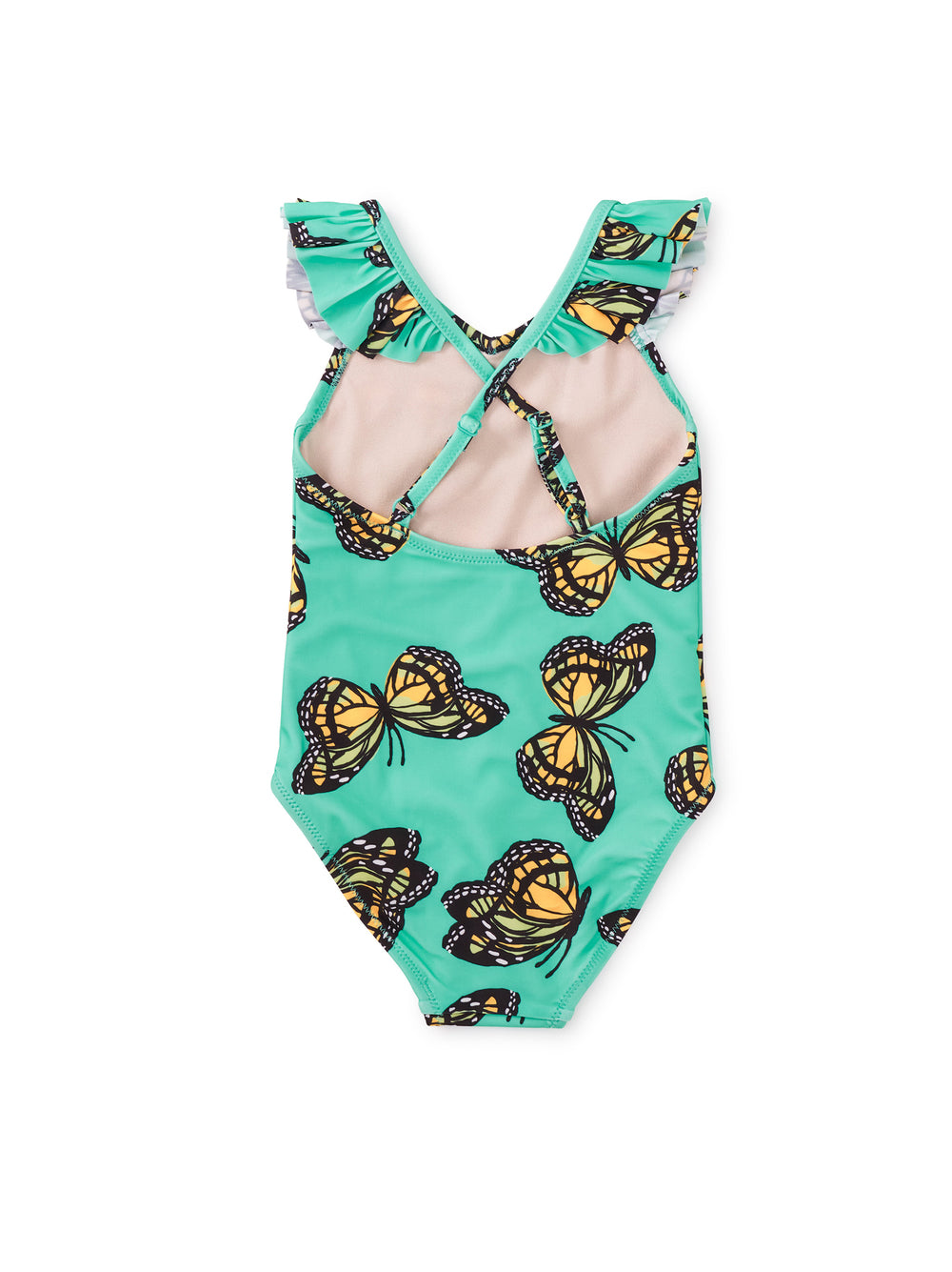 Monarch Migration Ruffle One-Piece Swimsuit